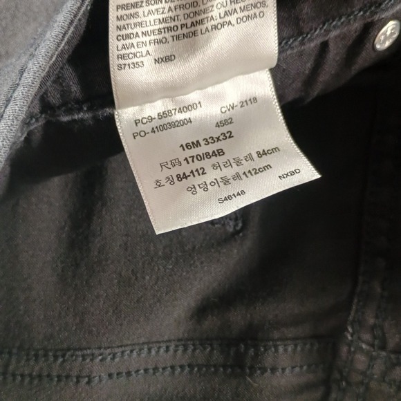 Levi's Denizen Jeans Women 33x32 16M High Rise Ankle Skinny Black Curvy Dark - Picture 4 of 11